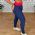 Cala Legging Fitness Modeladora Texturizada Navy