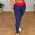 Cala Legging Fitness Modeladora Texturizada Navy